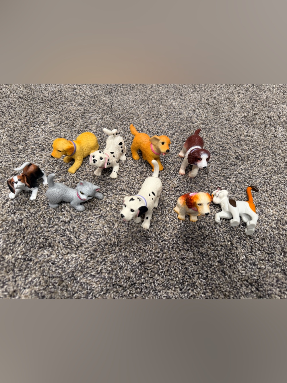 Vintage lot of Barbie Mattel bobbin bow wow dogs plus extras